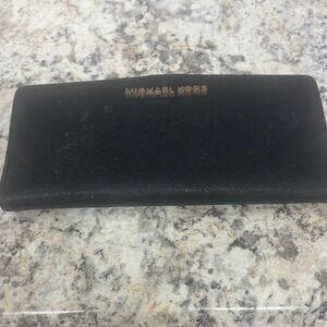 Michael Kors Black Wallet with Gold Logo